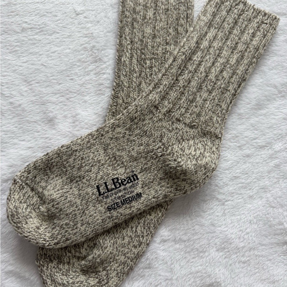 L.L.Bean Men's Tan Wool Socks